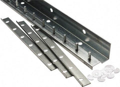 TMI, LLC - 3Ft. Long Galvanized Steel Dock Strip Door Mounting Hardware - For Use with Vinyl Strip Material (All Widths) - Caliber Tooling