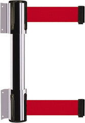 Tensator - 16.64" High x 156" Long x 3" Wide Barrier Dual Line Wall Mount - Steel, Polished Chrome Finish, Polished Chrome, Use with 898 Wall Receiver - Caliber Tooling