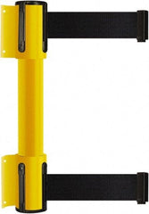 Tensator - 16.64" High x 89" Long x 3" Wide Barrier Dual Line Wall Mount - Steel, Yellow Powdercoat Finish, Yellow, Use with 898 Wall Receiver - Caliber Tooling