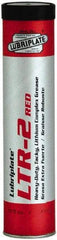 Lubriplate - 14.5 oz Cartridge Lithium Extreme Pressure Grease - Red, Extreme Pressure & High Temperature, 400°F Max Temp, NLGIG 2, - Caliber Tooling