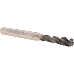 Walter-Prototyp - 3/8-16 UNC 3 Flute 2B Modified Bottoming Spiral Flute Tap - Powdered Metal, Hardlube Finish, 100mm OAL, Right Hand Flute, Right Hand Thread, Series AEP2251302 - Caliber Tooling