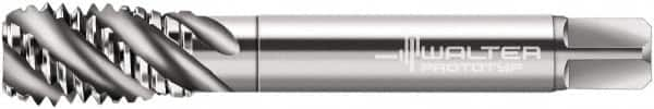 Walter-Prototyp - 3/4-16 UNF 4 Flute 2B Bottoming Spiral Flute Tap - Cobalt, Bright Finish, 4-1/4" OAL, Right Hand Flute, Right Hand Thread, Series A2356760 - Caliber Tooling