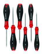 6 Piece - T6; T7; T8; T9; T10; T15 - Torx SoftFinish® Cushion Grip Screwdriver Set - Caliber Tooling