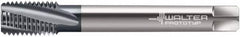 Walter-Prototyp - M12x1.75 Metric 4 Flute 6HX Modified Bottoming Spiral Flute Tap - Solid Carbide, TiCN Finish, 110mm OAL, Right Hand Flute, Right Hand Thread, Series 8046056 - Caliber Tooling