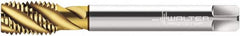 Walter-Prototyp - 3/4-10 UNC 4 Flute 2B Semi-Bottoming Spiral Flute Tap - High Speed Steel, TiN Finish, 125mm OAL, Right Hand Flute, Right Hand Thread, Series TC115 - Caliber Tooling