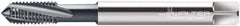 Walter-Prototyp - M2x0.40 Metric 3 Flute 6HX Modified Bottoming Spiral Flute Tap - Powdered Metal, TiCN Finish, 45mm OAL, Right Hand Flute, Right Hand Thread, Series 2041606 - Caliber Tooling