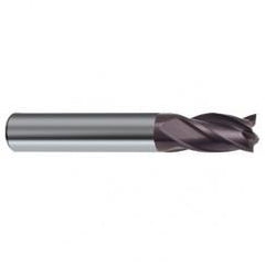 2mm Dia. x 50mm Overall Length 4-Flute Square End Solid Carbide SE End Mill-Round Shank-Center Cut-Firex - Caliber Tooling