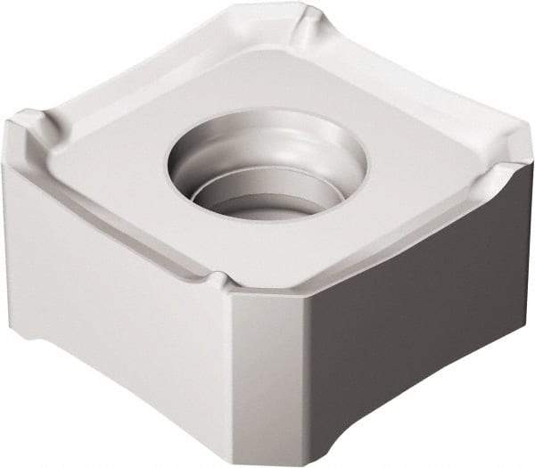 Sandvik Coromant - 345R13T5 MM Grade S30T Carbide Milling Insert - TiAlN2 Finish, 5.95mm Thick, 13mm Inscribed Circle, 0.8mm Corner Radius - Caliber Tooling