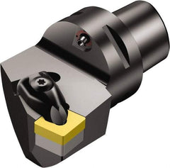 Sandvik Coromant - Left Hand Cut, Size C4, CNMG 432 Insert Compatiblity, Modular Turning & Profiling Cutting Unit Head - 27mm Ctr to Cutting Edge, 50mm Head Length, Through Coolant, Series T-Max P - Caliber Tooling