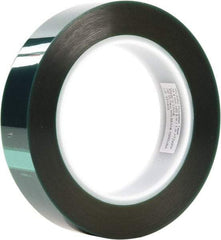 3M - 1-1/2" Wide x 72 Yd Long Green Polyester Film Masking Tape - Series 8992, 3.2 mil Thick - Caliber Tooling