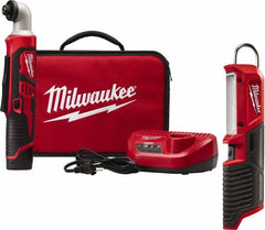 Milwaukee Tool - 12 Volt, 1/4" Drive, 50 Ft/Lb Torque, Cordless Impact Driver - 2425 RPM, 1 Lithium-Ion Battery Included - Caliber Tooling