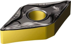 Sandvik Coromant - DNMG433 PM Grade 4315 Carbide Turning Insert - TiCN/Al2O3/TiN Finish, 55° Parallelogram, 1/2" Inscr Circle, 3/16" Thick, 3/64" Corner Radius - Caliber Tooling