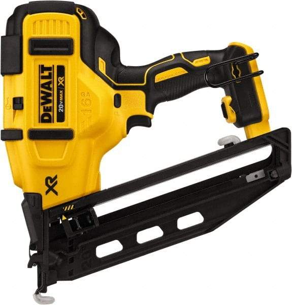 DeWALT - Cordless Cordless Brushless Finish Nailer - 16 Gauge Nail Diam, 1-1/4 to 2-1/2" Long Nail, Lithium-Ion Batteries Not Included - Caliber Tooling