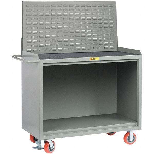 Little Giant - 3,600 Lb Capacity Mobile Service Bench - 53" Wide x 24" Deep x 43" High, Steel, Gray - Caliber Tooling