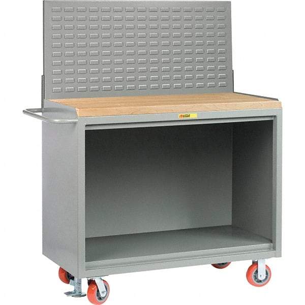 Little Giant - 3,600 Lb Capacity Mobile Service Bench - 53" Wide x 24" Deep x 43" High, Steel, Gray - Caliber Tooling