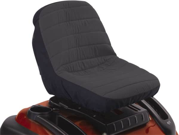 Classic Accessories - Polyester Tractor Seat Protective Cover - 14-1/2 x 19 x 12", Black and Gray - Caliber Tooling