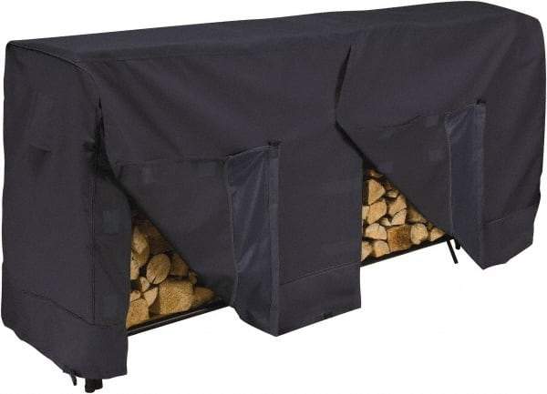 Classic Accessories - Polyester Log Rack Protective Cover - 96 x 24 x 42", Black - Caliber Tooling