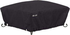 Classic Accessories - Polyester Fire Pit Protective Cover - 30 x 30 x 12", Black - Caliber Tooling