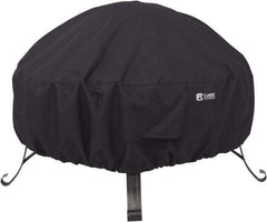 Classic Accessories - Polyester Fire Pit Protective Cover - 36" Diam x 12" High, Black - Caliber Tooling