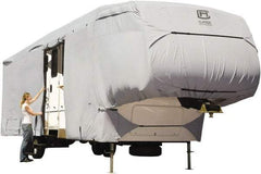 Classic Accessories - Polyester RV Protective Cover - 37 to 41' Long x 140" High, Gray - Caliber Tooling