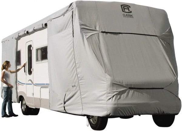 Classic Accessories - Polyester RV Protective Cover - 20 to 23' Long x 122" High, Gray - Caliber Tooling