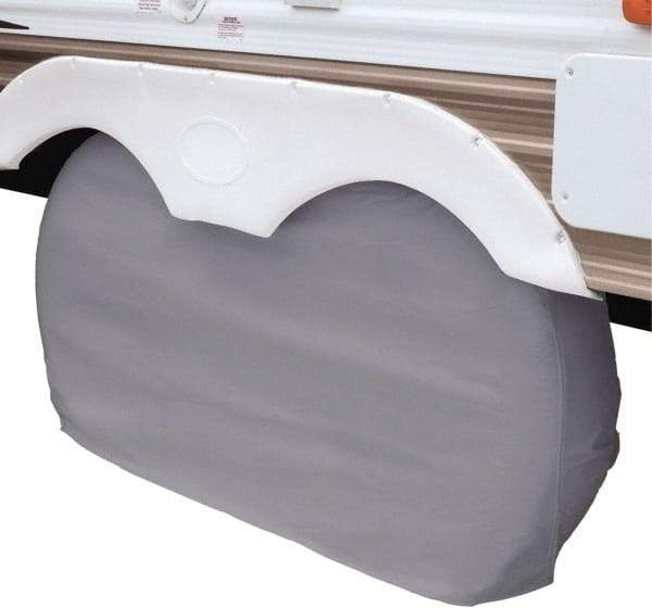 Classic Accessories - Polyvinyl Chloride RV Protective Cover - 30 to 33" Diam x 8" Wide, Gray - Caliber Tooling