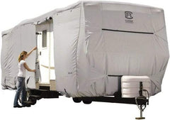 Classic Accessories - Polyester RV Protective Cover - 20 to 22' Long x 118" High, Gray - Caliber Tooling