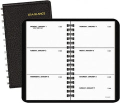 AT-A-GLANCE - 52 Sheet, 2-1/2 x 4-1/2", Weekly Planner - Black - Caliber Tooling