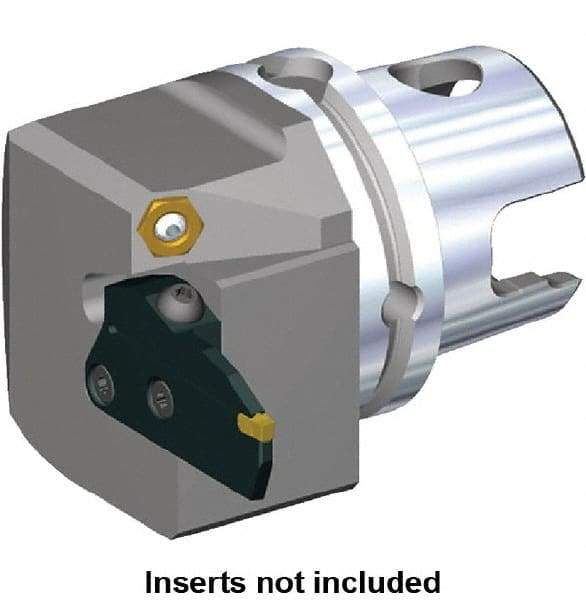 Kennametal - Beyond Evolution Blade Insert, 48mm Head Length, Modular Grooving Blade Holder Head - Left Hand Cut, System Size KM63TS, Through Coolant, Series Beyond Evolution - Caliber Tooling