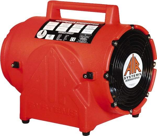 AIR Systems - 8" Inlet, Electric AC Contractor Grade Axial Fan - 0.33 hp, 826 CFM (Free Air), 220 Max Voltage Rating - Caliber Tooling