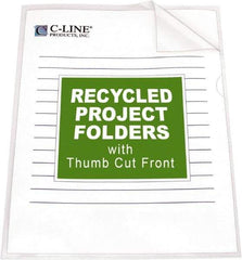 C-LINE - 8-1/2 x 11", Letter Size, Clear, Project Folder - Caliber Tooling