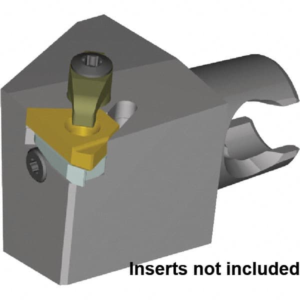 Kennametal - Insert Style LT16ER, 25mm Head Length, Left Hand Cut, External Modular Threading Cutting Unit Head - System Size KM20, 17mm Center to Cutting Edge, Series LT Threading - Caliber Tooling