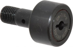 Accurate Bushing - 7/8" Roller Diam x 1/2" Width, 3/8" Stud Diam x 7/8" Length, Stud Cam Follower - Steel, 3/8" Thread Length, 3/8-24 Thread, 1-3/8" OAL, 2,140 Lb Dynamic Cap, 2,260 Lb Static Cap - Caliber Tooling