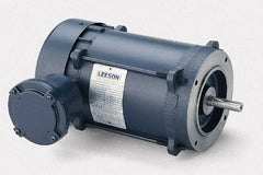 Leeson - 3/4 hp Explosion Proof Motor - E56C NEMA Frame, 208-230/460 Volts, 72% Efficiency at Full Load - Caliber Tooling