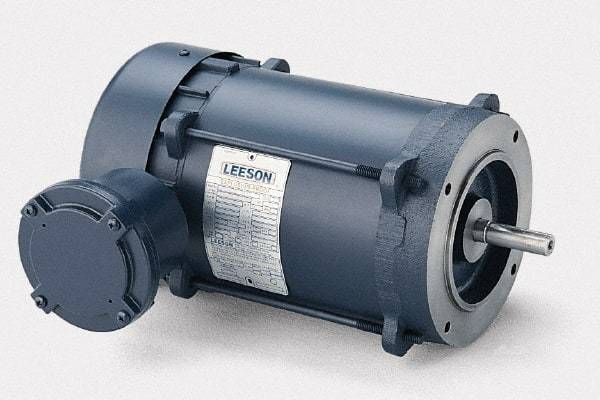 Leeson - 3/4 hp Explosion Proof Motor - G56C NEMA Frame, 115/208-230 Volts, 65% Efficiency at Full Load - Caliber Tooling