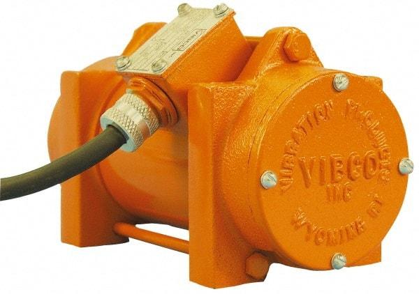 Vibco - 1 Phase, 0.4 Amp, 115 Volt, 8-3/16" Long, Electric Vibrators - 75 to 150 Lbs. Force, 63 Decibels - Caliber Tooling