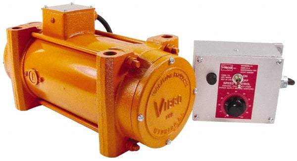 Vibco - 1 Phase, 6.5 Amp, 115 Volt, 14-1/4" Long, Electric Vibrators - 0 to 1,000 Lbs. Force, 72 Decibels - Caliber Tooling