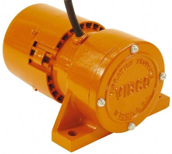 Vibco - 1 Phase, 1.5 Amp, 115 Volt, 7-1/2" Long, Electric Vibrators - 0 to 60 Lbs. Force, 48 Decibels - Caliber Tooling