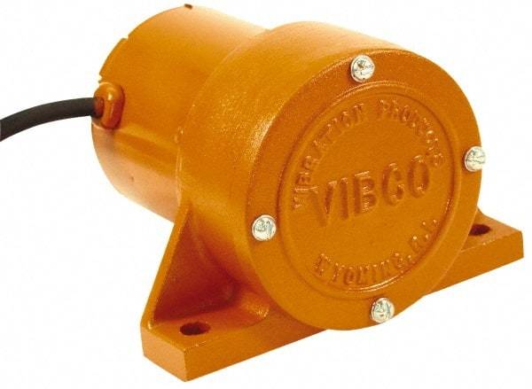 Vibco - 1 Phase, 1.4 Amp, 115 Volt, 5" Long, Electric Vibrators - 0 to 20 Lbs. Force, 45 Decibels - Caliber Tooling