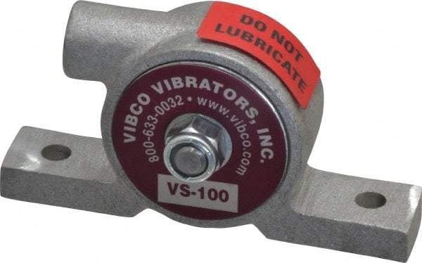 Vibco - 20 Lb. Force, 4 Cubic Feet per Minute, 12,000 RPM, 66 Decibel, Pneumatic Vibrator - 3-7/8" Long x 3/4" Wide x 2" High, 1/8 Port Inlet - Caliber Tooling