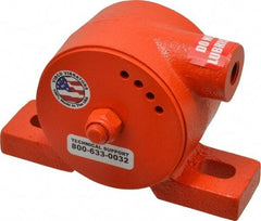 Vibco - ,500 Lb. Force, 10-1/2 Cubic Feet per Minute, 7,200 RPM, 70 Decibel, Pneumatic Vibrator - 5-3/8" Long x 1-1/2" Wide x 3-1/2" High, 1/4 Port Inlet - Caliber Tooling