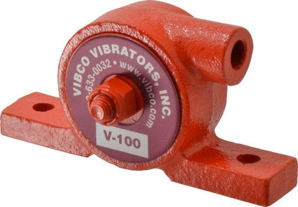 Vibco - 55 Lb. Force, 6 Cubic Feet per Minute, 24,000 RPM, 75 Decibel, Pneumatic Vibrator - 3-7/8" Long x 3/4" Wide x 2" High, 1/8 Port Inlet, 1/8 Port Outlet - Caliber Tooling