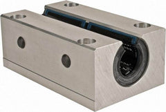 Thomson Industries - 25mm Inside Diam, 13,400 Lbs. Dynamic Capacity, Open Twin Pillow Block Linear Bearing - 51mm Overall Height x 78" Overall Width, 94mm Btw Mount Hole Centers - Caliber Tooling