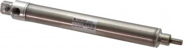 Norgren - 3" Stroke x 3/4" Bore Single Acting Air Cylinder - 1/8 Port, 1/4-28 Rod Thread - Caliber Tooling