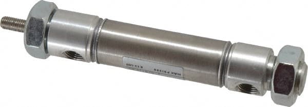 Norgren - 1" Stroke x 3/4" Bore Double Acting Air Cylinder - 1/8 Port, 1/4-28 Rod Thread - Caliber Tooling