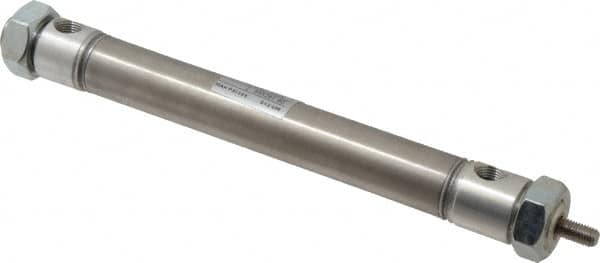 Norgren - 4" Stroke x 3/4" Bore Double Acting Air Cylinder - 1/8 Port, 1/4-28 Rod Thread - Caliber Tooling