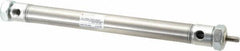 Norgren - 6" Stroke x 3/4" Bore Double Acting Air Cylinder - 1/8 Port, 1/4-28 Rod Thread - Caliber Tooling