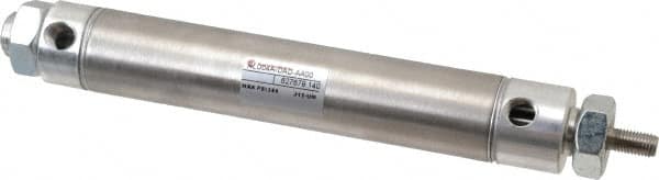 Norgren - 4" Stroke x 1-1/16" Bore Double Acting Air Cylinder - 1/8 Port, 5/16-24 Rod Thread - Caliber Tooling