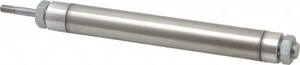 Norgren - 6" Stroke x 1-1/16" Bore Double Acting Air Cylinder - 1/8 Port, 5/16-24 Rod Thread - Caliber Tooling