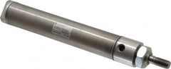 Norgren - 5" Stroke x 1-1/4" Bore Double Acting Air Cylinder - 1/8 Port, 7/16-20 Rod Thread - Caliber Tooling